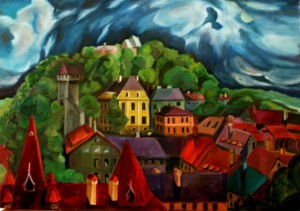 VEDUTADISIGHISOARA-2013-temperagrassasutela-cm100x700