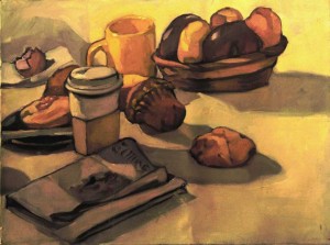 PRIMA-COLAZIONE---2011--olio-su-tela---cm-60X45