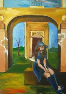 RAGAZZA-AL-PARCO---2012--olio-su-tela---50x700